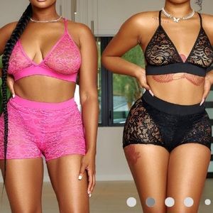 Sexy lace 2pc sleep wear
